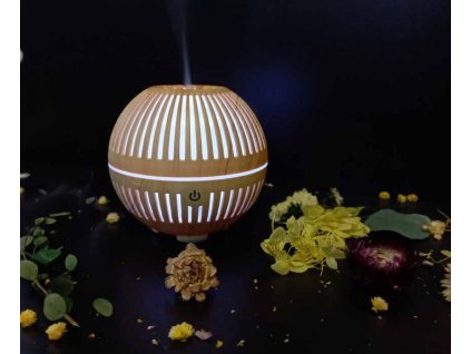 Hütermann aroma difuzér W23, 160ml - Světlé dřevo 7 LED barev