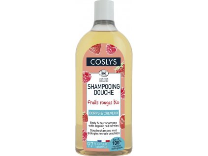 Sprchový šampon bez mýdla 2 v 1 na vlasy a tělo červené bobule 750 ml