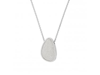 SCENTO Parfémový náhrdelník ve tvaru kapky (Stříbrný)