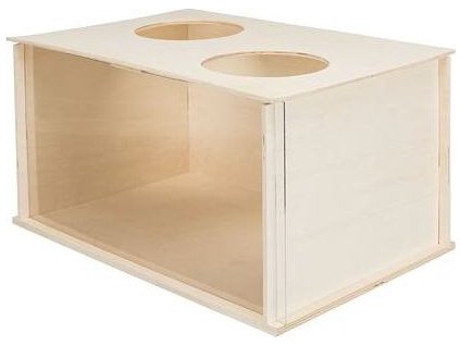 Box na norování pro králíky, 58 x 30 x 38 cm, dřevo/akryl