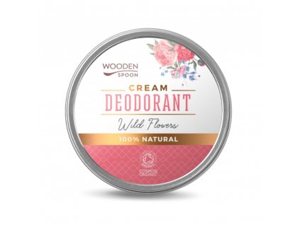 Přírodní krémový deodorant "Wild flowers" WoodenSpoon, 60 ml