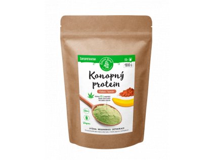 Zelená Země Konopný protein 1 kg kakao s banánem