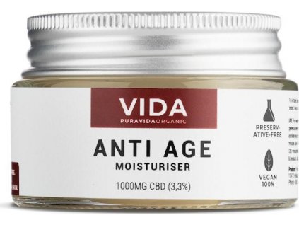 CBD Hydratační krém, Anti age, 1000 mg 30 ml