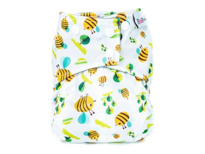 Bobánek Kapsová AIO plenka Premium patentky - Včelky