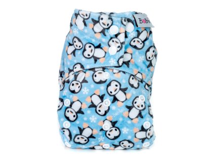 Bobánek Kapsová extra jemná AIO plenka Premium patentky - Tučňáci