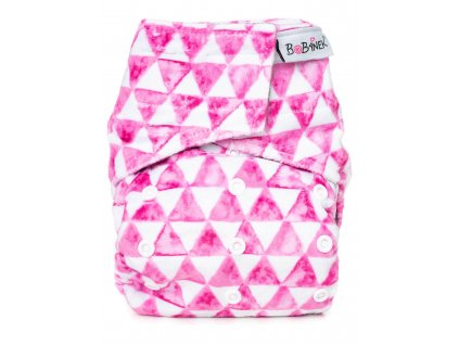 Bobánek Kapsová extra jemná AIO plenka Premium suchý zip - Trojúhelníčky