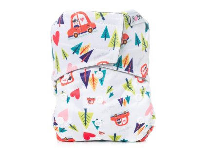 Bobánek Kapsová AIO plenka Premium suchý zip - Autíčko