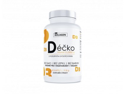MujKolagen Déčko - Vitamín D, 60 kapslí