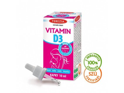 Vitamin D3 400 IU kapky TEREZIA 10 ml