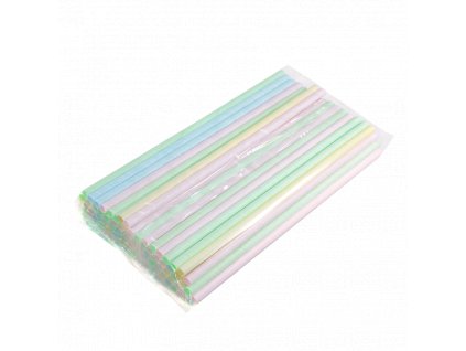 Papírové brčko Jumbo 8/250 mm MIX barev ideal pack® bal/100 ks