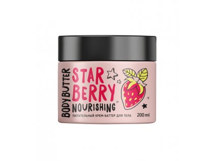 BISOU Star Berry - Vyživující tělové máslo - jahoda, 200 ml