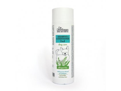 Hristina Šampon a kondicioner s nektarovou směsí vitamínů pro zdravou a lesklou srst - bez alergenů, 200 ml