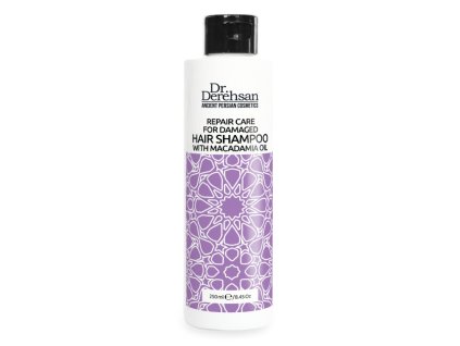 Hristina Přírodní šampon na poškozené vlasy s makadamovým olejem, 250 ml