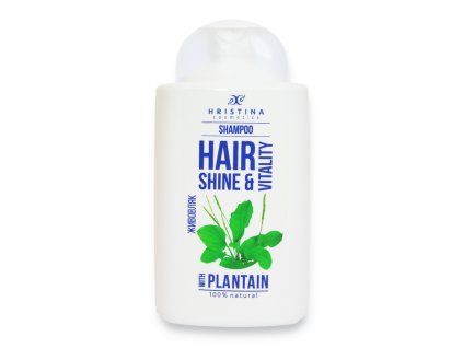 Hristina Přírodní šampon jitrocel pro zdravé a silné vlasy, 200 ml