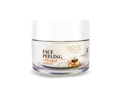 Hristina Přírodní obličejový peeling s výtažkem z hlemýždě, 100 ml