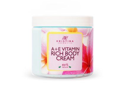 Hristina Přírodní tělový krém s vitaminem A + E, 200 ml