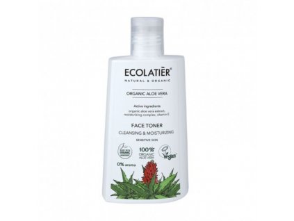 ECOLATIER - Pleťové čistící tonikum - Hydratační - organické Aloe Vera, 250 ml