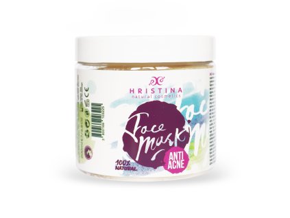 Hristina Přírodní obličejová maska na akné, 200 ml