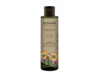 ECOLATIER - Šampon na suché vlasy, hladkost a krása, KAKTUS, 250 ml