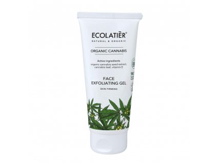 ECOLATIER - Exfoliační gel na obličej - všechny typy pleti - organic Cannabis, 100 ml