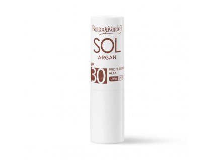 Bottega Verde SOL ARGAN Voděodolný ochranný balzám SPF 30, 5,5ml