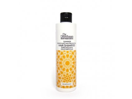Hristina Přírodní šampon na vlasy se zlatými částicemi pro letní období, 200 ml