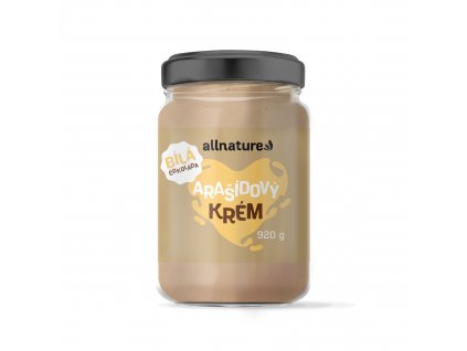 Allnature Arašídový krém s bílou čokoládou, 920 g