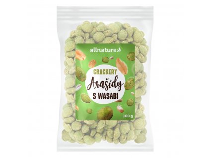 Allnature Arašídy wasabi - crackery, 100 g