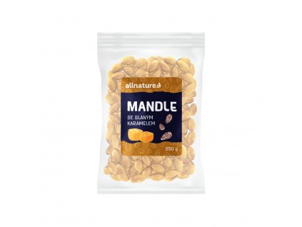 Allnature Mandle slaný karamel, 250 g