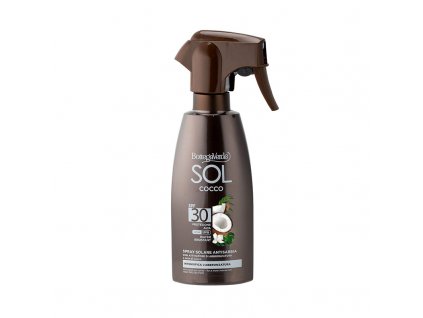 Bottega Verde SOL KOKOS - Voděodolný sprej na opalování proti písku SPF 30, 250ml  + Dárek