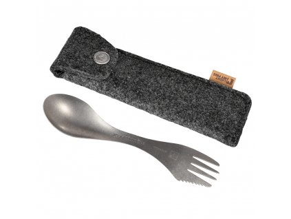 Pouzdro s titanovým příborem - Spork Kit Titanium