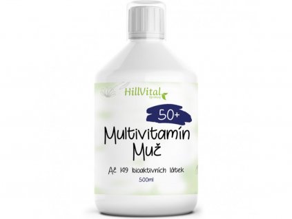 HillVital Multivitamín pro muže 50+, 500 ml