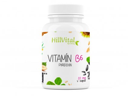 HillVital Vitamín B6, 100 kapslí