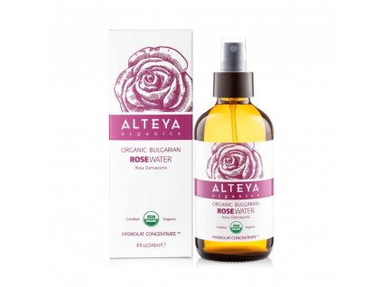 Růžová voda Alteya Organics v skle, 240 ml