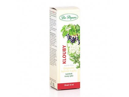 Klouby, originální bylinné kapky, 50 ml Dr. Popov