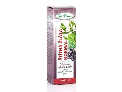 Štítná žláza normal, originální bylinné kapky, 50 ml Dr. Popov