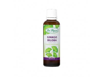 Ginkgo biloba, originální bylinné kapky, 50 ml Dr. Popov