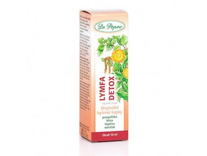 Lymfa – detox, originální bylinné kapky, 50 ml Dr. Popov