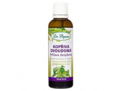 Kopřiva dvoudomá, originální bylinné kapky, 50 ml Dr. Popov