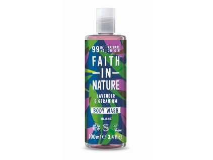 faith in nature prirodni sprchovy gel levandule 100ml