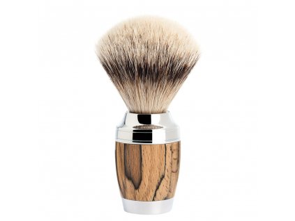 Mühle Střední štětka na holení STYLO z jezevčích štětin (silvertip badger, žíhaný dub), 1ks