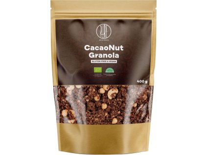 BrainMax Pure CacaoNut Granola, Kakao a Lískový ořech, BIO, 400 g