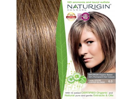 6.0 DARK GOLDE COPPER BLONDE NATURIGIN EUC 72