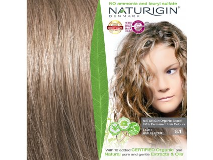 8.1 LIGHT ASH BLONDE NATURIGIN EUC 72