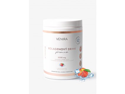 VENIRA PREMIUM kolagenový drink pro vlasy, nehty a pleť - limitovaná letní edice, ledový broskvový čaj, 324 g