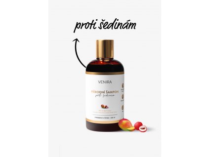 VENIRA přírodní šampon proti šedinám- mango a liči, 300 ml