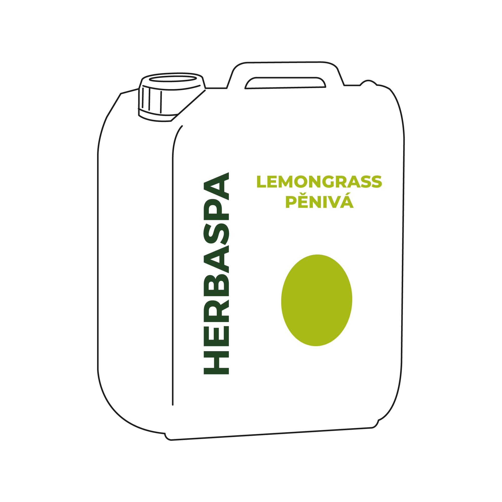 Herbadent HERBASPA Pěnivá bylinná koupel Lemongrass Objem: 5000 ml