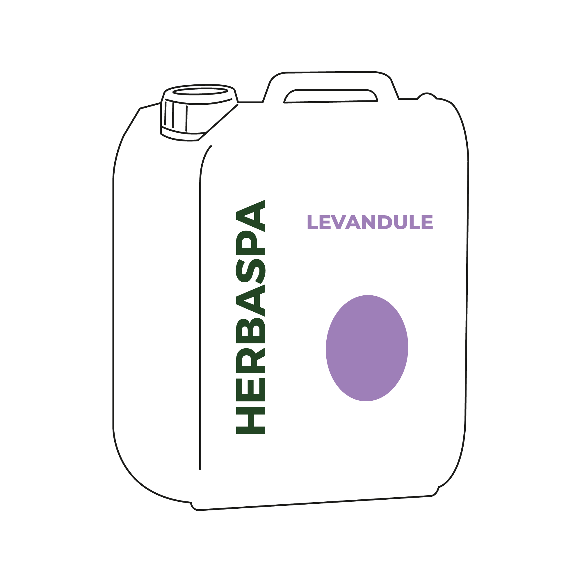 Herbadent HERBASPA Nepěnivá bylinná koupel Levandule Objem: 5000 ml