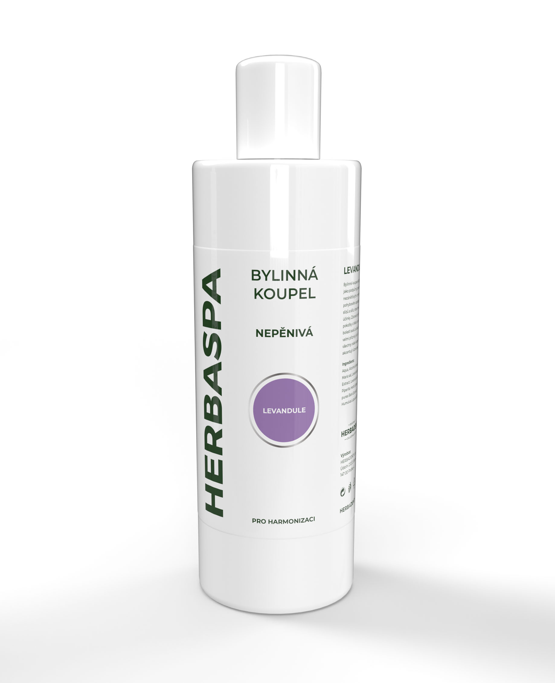 Herbadent HERBASPA Nepěnivá bylinná koupel Levandule Objem: 400 ml