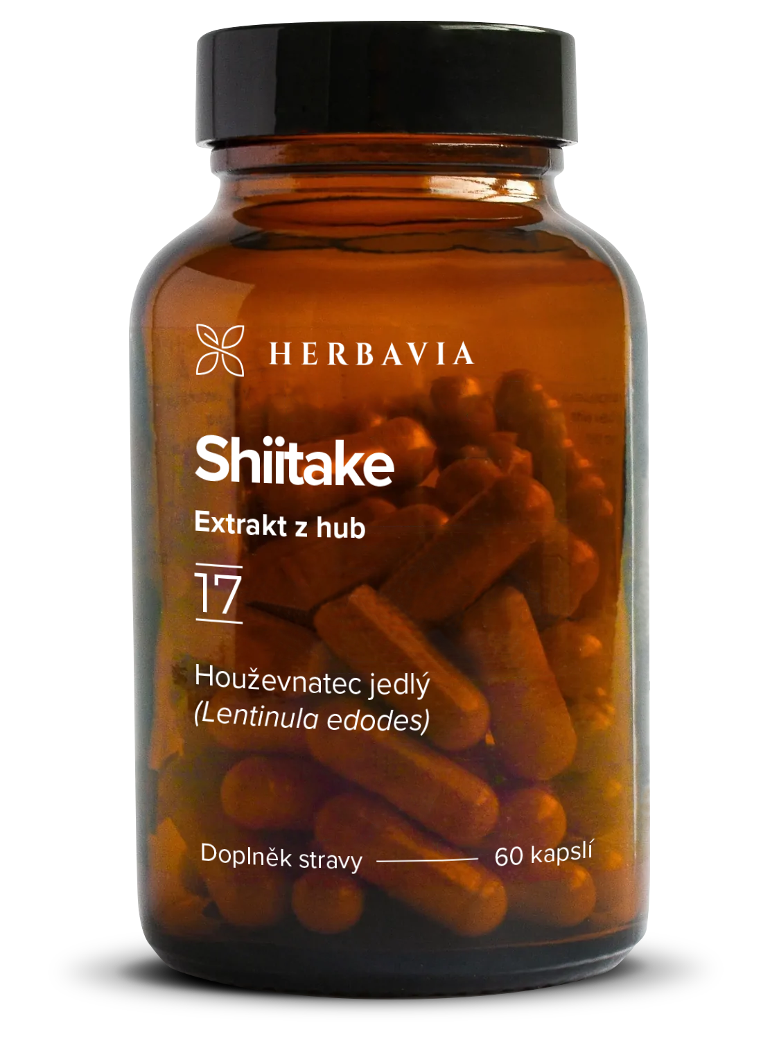 Herbavia Shiitake, 60 kapslí